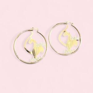 Y2k baby phat gold hoop